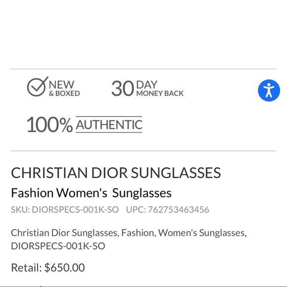 Christian Dior Sunglasses - Picture 15 of 15